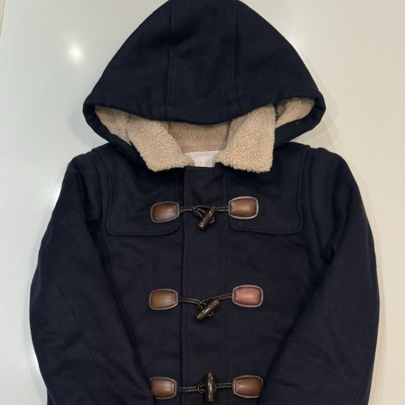 Gucci (Authentic)- Boys Navy Wool/ Cashmere Coat (Size 8) (worn once) - Picture 1 of 5